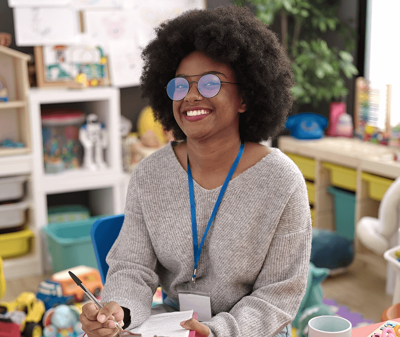 Teacher in a classroom