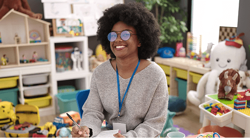 Teacher in a classroom